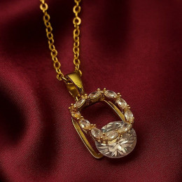 Колье медицинская сталь с напылением золотом J10826CJJ Колье медицинская сталь с напылением золотом J10826CJJ