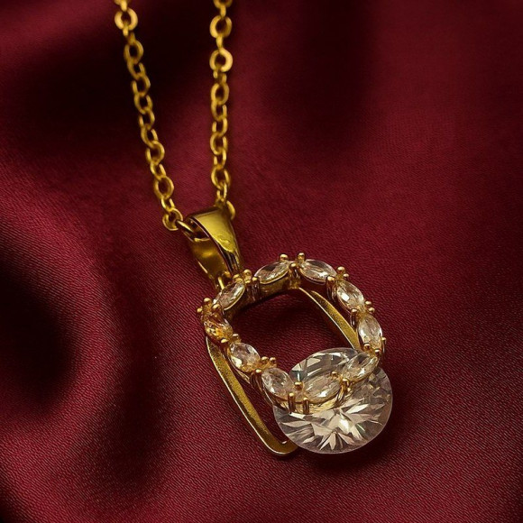 Колье медицинская сталь с напылением золотом J10826CJJ Колье медицинская сталь с напылением золотом J10826CJJ