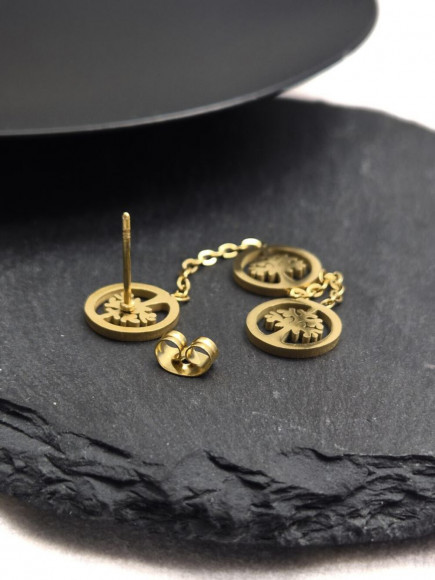 Длинные серьги-пусеты с символами «дерево жизни» J11534CJJ