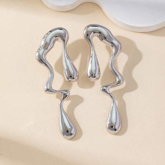 Серьги ювелирный сплав капля 1J11745CJJ