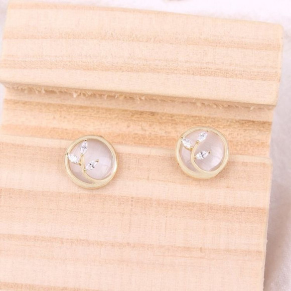 Серьги медь с напылением золотом J10662CJJ Серьги медь с напылением золотом J10662CJJ