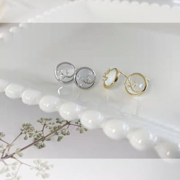 Серьги медь с напылением золотом J10662CJJ Серьги медь с напылением золотом J10662CJJ