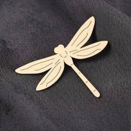 Брошь Медицинская сталь с напылением золотом J10301CJJ Брошь Медицинская сталь с напылением золотом J10301CJJ