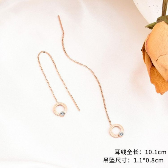 Серьги медицинская сталь с напылением золотом J11215CJJ Серьги медицинская сталь с напылением золотом J11215CJJ