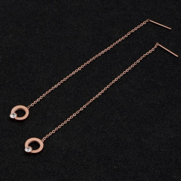 Серьги медицинская сталь с напылением золотом J11215CJJ Серьги медицинская сталь с напылением золотом J11215CJJ