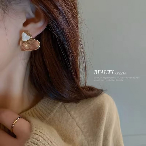 Серьги ювелирный сплав с серебряным гвоздиком J10586CJJ