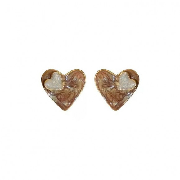 Серьги ювелирный сплав с серебряным гвоздиком J10586CJJ