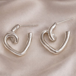 Серьги сердце ювелирный сплав 1J12300CJJ