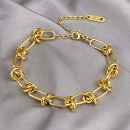 Браслет из титановой стали напыление золотом 1J12018CJJ