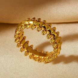 Кольцо медь напыление золотом 1J12244CJJ