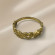 Кольцо медицинская сталь с напылением золотом J10316CJJ