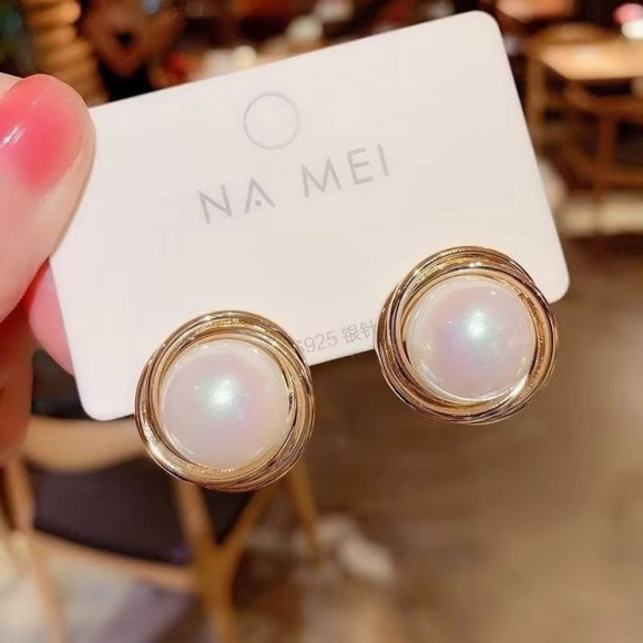 Серьги медь с напылением золотом J10665CJJ