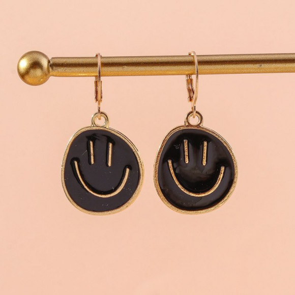 Серьги ювелирный сплав смайлы J11549CJJ