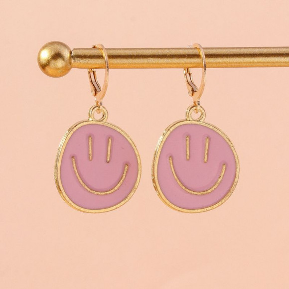 Серьги ювелирный сплав смайлы J11549CJJ