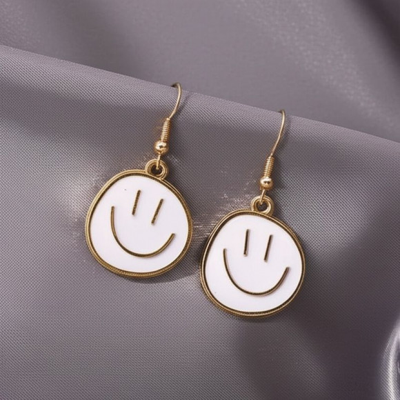 Серьги-подвески «Смайлы» J11549CJJ