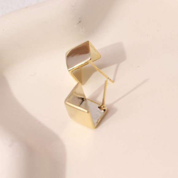 Серьги медь с напылением золотом J10666CJJ