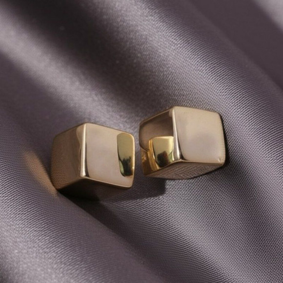 Серьги медь с напылением золотом J10666CJJ