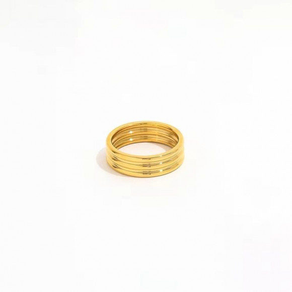 Классическое кольцо с тройной рифленой поверхностью J10322CJJ