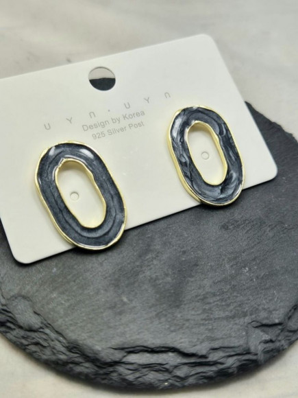 Серьги ювелирный сплав с серебряным гвоздиком J10590CJJ
