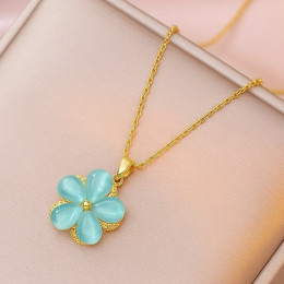 Колье медицинская сталь с напылением золотом J10846CJJ Колье медицинская сталь с напылением золотом J10846CJJ