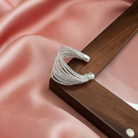 Кольцо ювелирный сплав платиновое покрытие 1J12248CJJ Кольцо ювелирный сплав платиновое покрытие 1J12248CJJ