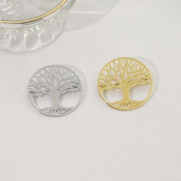 Брошь Медицинская сталь с напылением золотом J11072CJJ