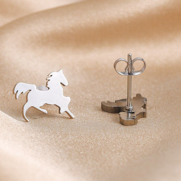 Серьги лошади титановая сталь 1J12419CJJ
