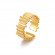 Кольцо медицинская сталь с напылением золотом J10325CJJ Кольцо медицинская сталь с напылением золотом J10325CJJ