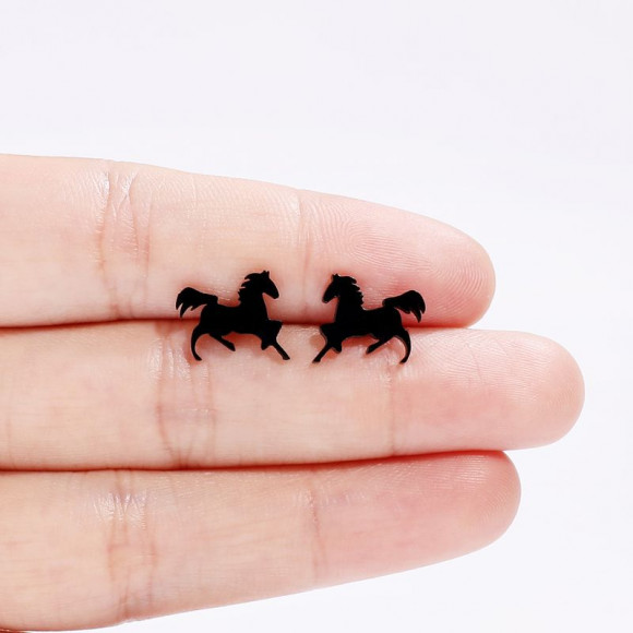 Серьги лошади титановая сталь 1J12421CJJ