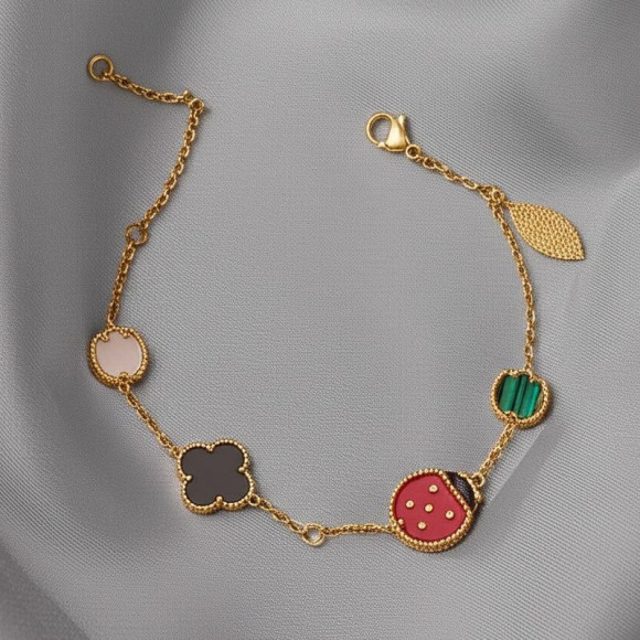 Браслет с подвесками-символами и цветной эмалью 1J11948CJJ