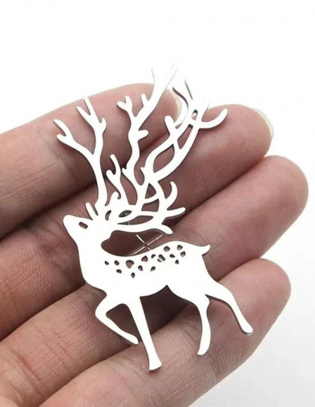 Стальная брошь олень J10080CJJ Стальная брошь олень J10080CJJ