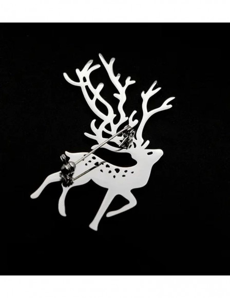 Стальная брошь олень J10080CJJ Стальная брошь олень J10080CJJ