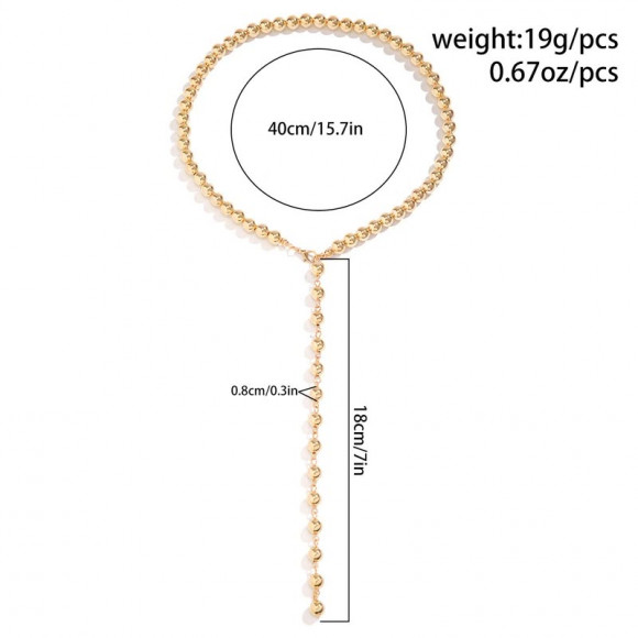 Колье ювелирный сплав 1J11756CJJ Колье ювелирный сплав 1J11756CJJ
