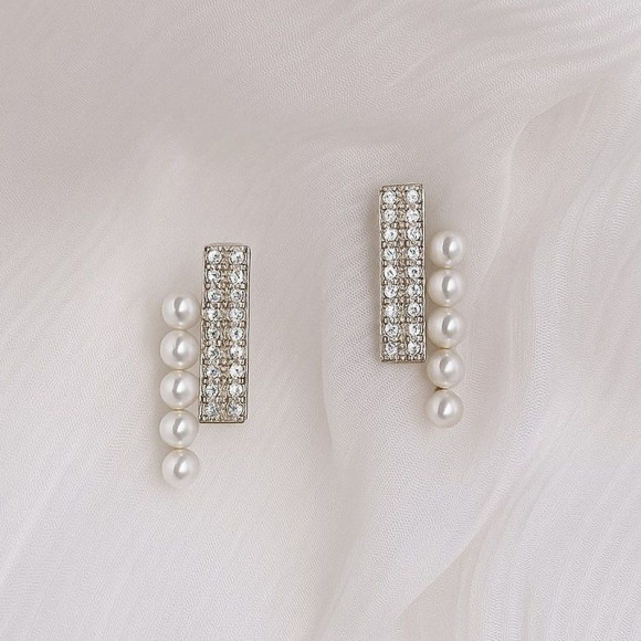 Серьги ювелирный сплав жемчуг 1J12310CJJ