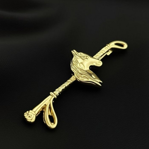 Брошь Медицинская сталь с напылением золотом J11079CJJ