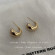 Серьги медь с напылением золотом J10674CJJ