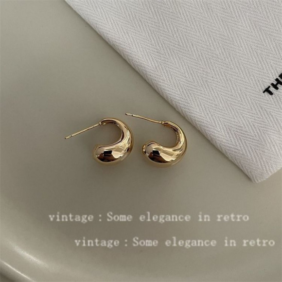 Серьги медь с напылением золотом J10674CJJ