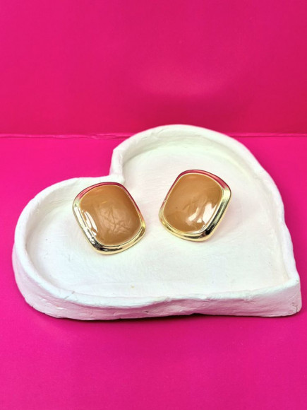 Серьги медицинская сталь с напылением золотом J11248CJJ