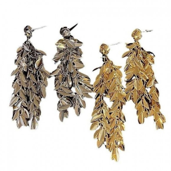 Длинные серьги «Золотая ива» J11569CJJ Длинные серьги «Золотая ива» J11569CJJ