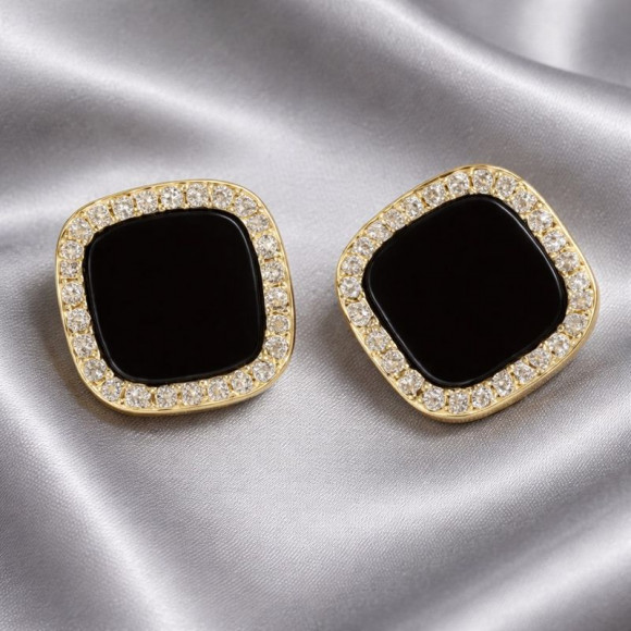 Серьги-гвоздики ювелирный сплав