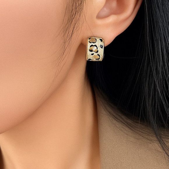 Серьги гвоздики ювелирный сплав серебряная игла 1J12190CJJ Серьги гвоздики ювелирный сплав серебряная игла 1J12190CJJ