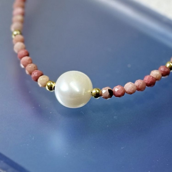 Браслет лаконичные бусины с крупной жемчужиной J10770CJJ