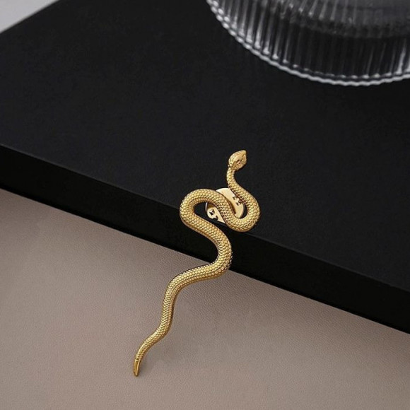 Брошь Медицинская сталь с напылением золотом J11082CJJ