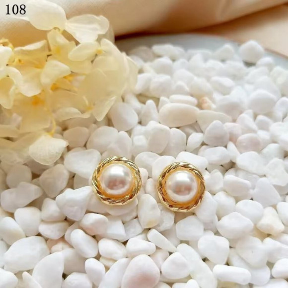 Серьги медь с напылением золотом J10679CJJ