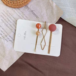 Набор заколок невидимки с бусинами J11619CJJ Набор заколок невидимки с бусинами J11619CJJ