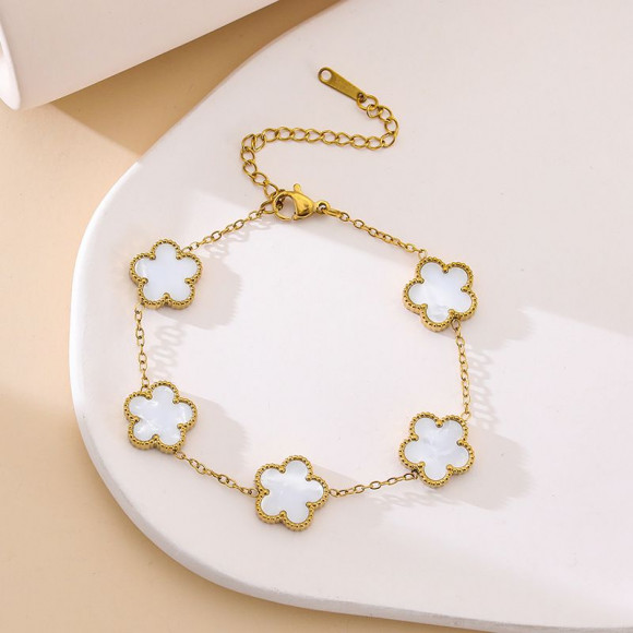 Браслет из титановой стали напыление золотом 1J12034CJJ