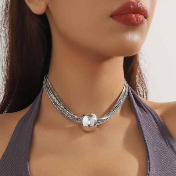 Чокер ювелирный сплав шар 1J11763CJJ