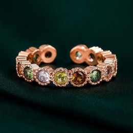 Кольцо медь напыление золотом 1J12258CJJ