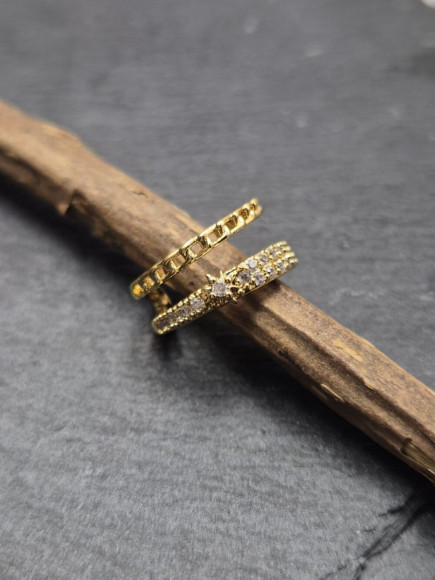 Кафф медь с напылением золотом J10984CJJ Кафф медь с напылением золотом J10984CJJ