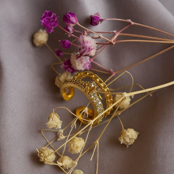 Кафф медь с напылением золотом J10984CJJ Кафф медь с напылением золотом J10984CJJ